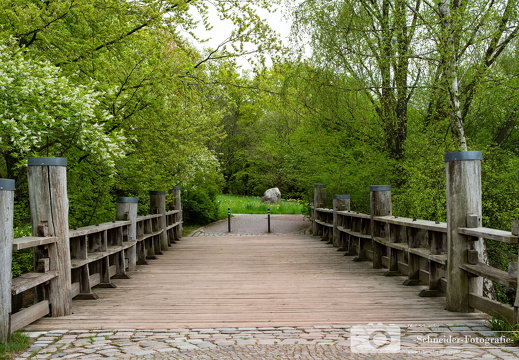 Holzbrücke im Britzer Garten