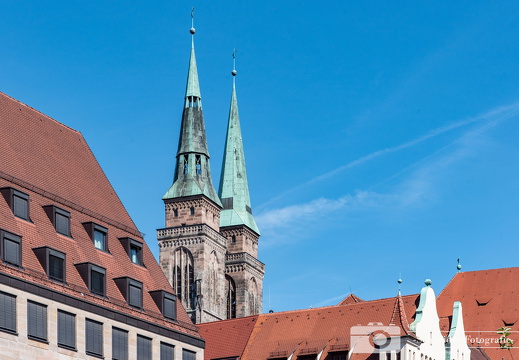 Blick auf Sebalduskirche Nürnberg