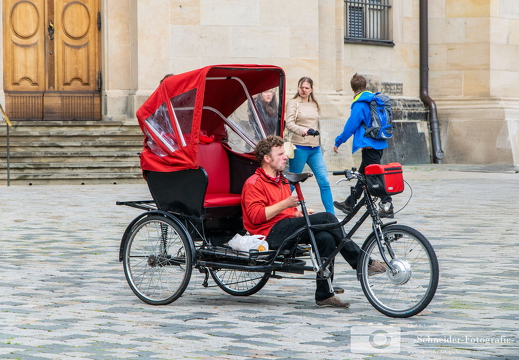 Rikscha Taxi in Dresden